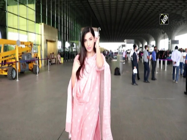 Nora Fatehi gives major ethnic outfit goals as she gets papped at Mumbai airport