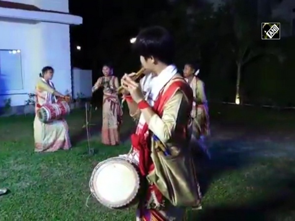 Bihu Husori performed at Assam CM Himanta Biswa Sarma’s residence in Guwahati