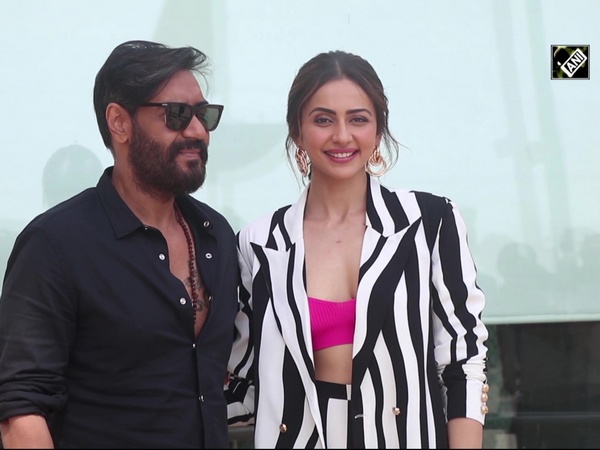 Ajay Devgn, Rakul Preet make perfect duo for ‘Runway’ promotions in contrasting outfits