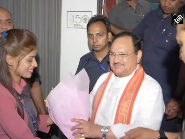 JP Nadda arrives at New Delhi Railway Station