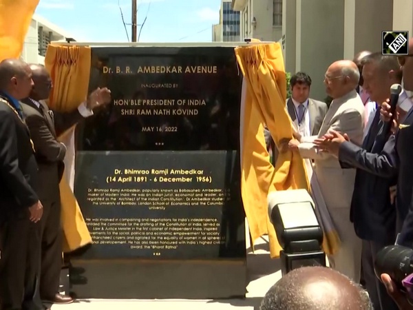 President Ram Nath Kovind inaugurates 'Dr BR Ambedkar Avenue' in Jamaica