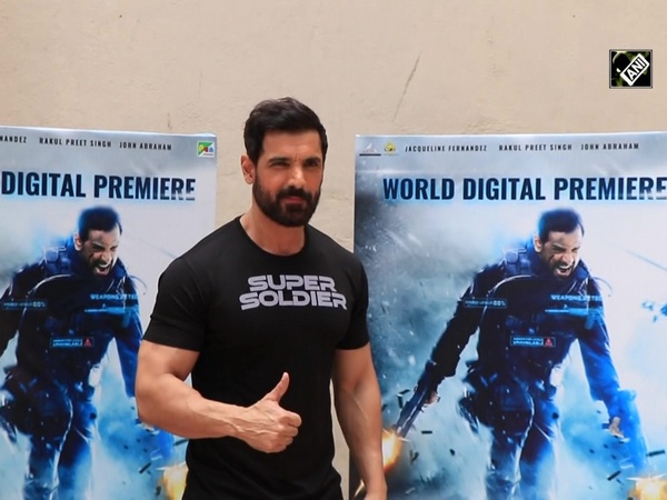 John Abraham redefines hunky in all-black at 'Attack Part 1' promotions