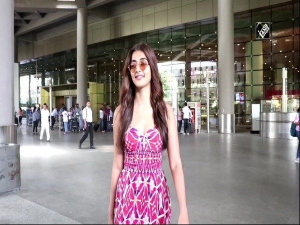 Actor Pooja Hegde flaunts her maxi dress at airport in Mumbai