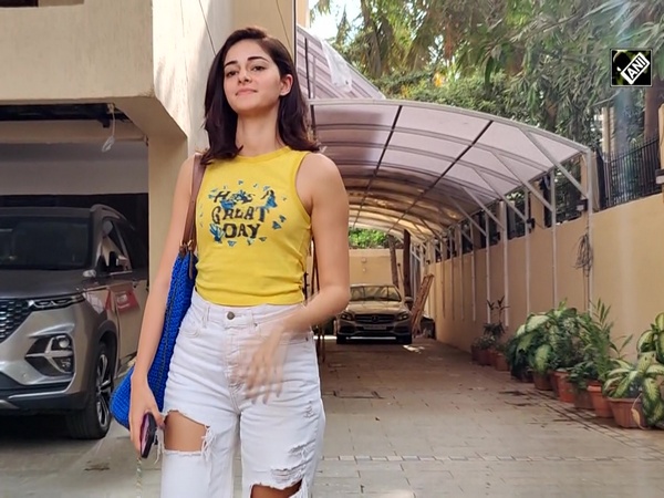 Actor Ananya Panday captured outside salon in Juhu
