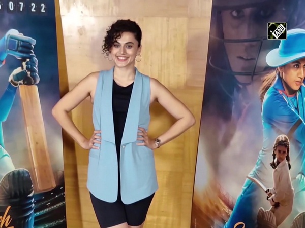 Taapsee Pannu makes stylish appearance for Promotion of ‘Shabaash Mithu’