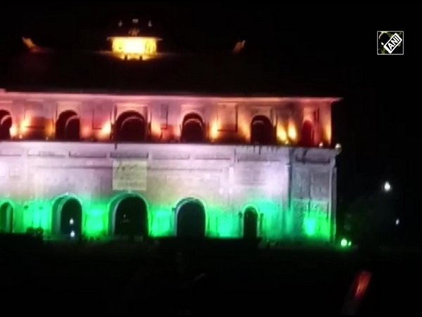 Assam: Rang Ghar illuminates with tricolour lights in Sivasagar