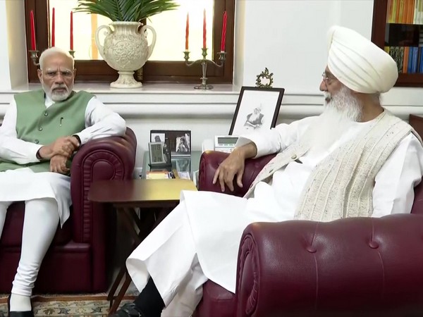 PM Modi meets Dera Radha Soami Head Baba Gurinder Singh Dhillon in Punjab’s Amritsar