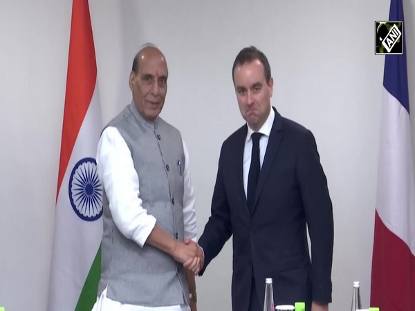Defence Minister Rajnath Singh holds bilateral meeting with French Counterpart Sebastien Lecornu
