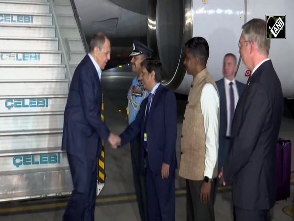 Russian Foreign Minister Sergey Lavrov arrives in New Delhi to attend G20 Foreign Ministers meet