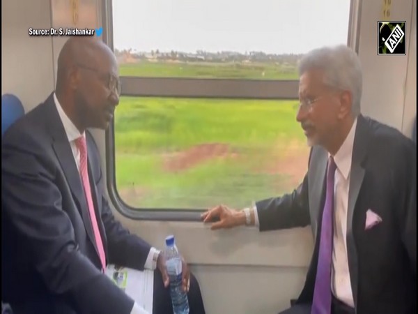 Mozambique Visit: EAM S Jaishankar takes a ride in 'Made in India' train in Maputo