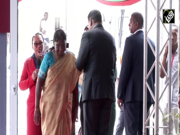 Suriname: President Droupadi Murmu arrives at Johan Adolf Pengel International Airport in Paramaribo