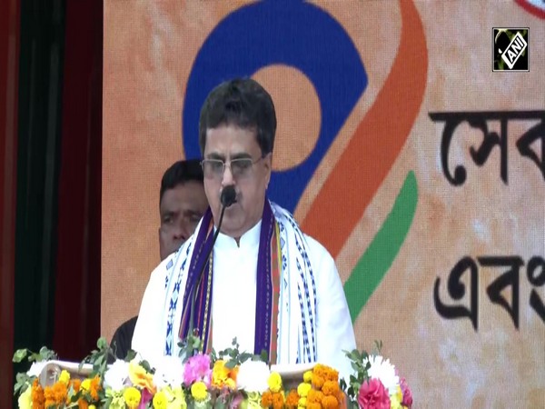 Tripura CM Manik Saha, JP Nadda attend public rally in Agartala