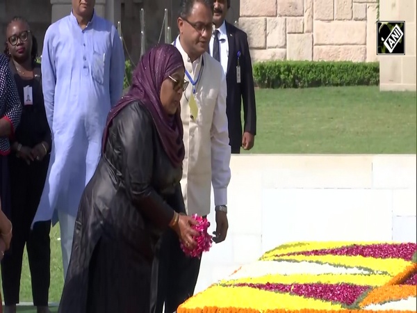 Tanzanian Prez Samia Suluhu Hassan pays homage to Mahatma Gandhi at Raj Ghat