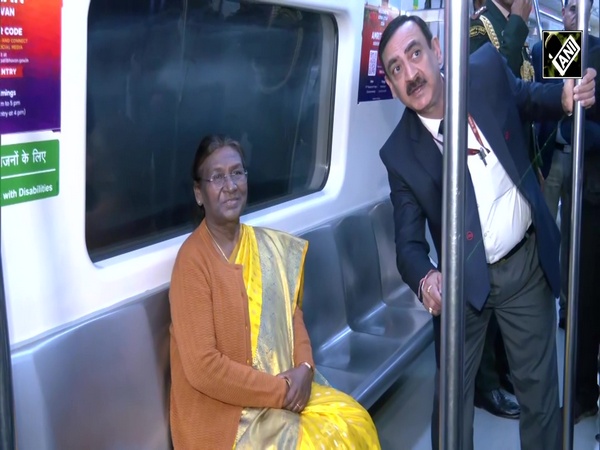 President Droupadi Murmu takes a ride in Delhi Metro, interacts with co-passengers