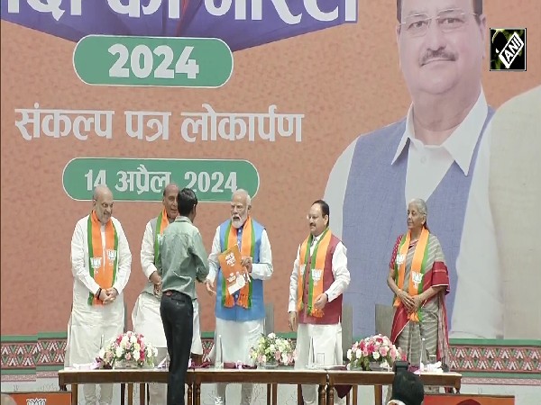 BJP releases its election manifesto, ‘Sankalp Patra’ for Lok Sabha Elections at party headquarters