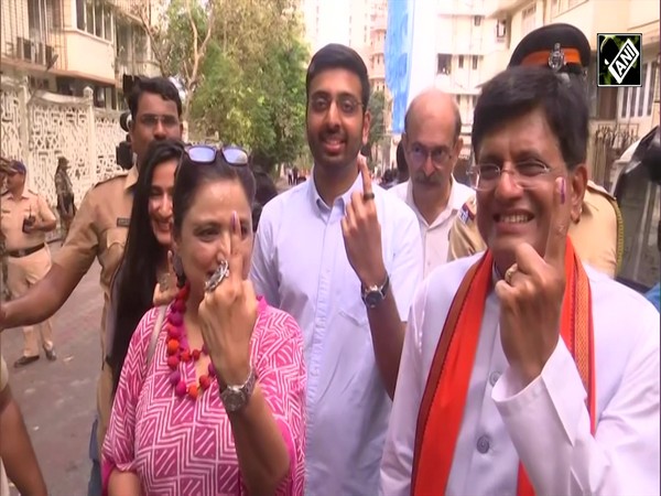 Lok Sabha Elections 2024: BJP Mumbai North candidate Piyush Goyal casts vote in Mumbai