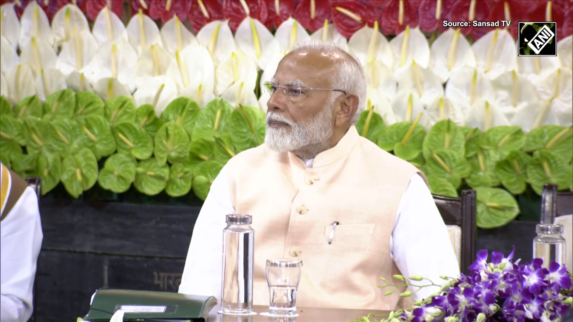 LJP (Ram Vilas) chief Chirag Paswan addresses NDA Parliamentary meeting at Samvidhan Sadan