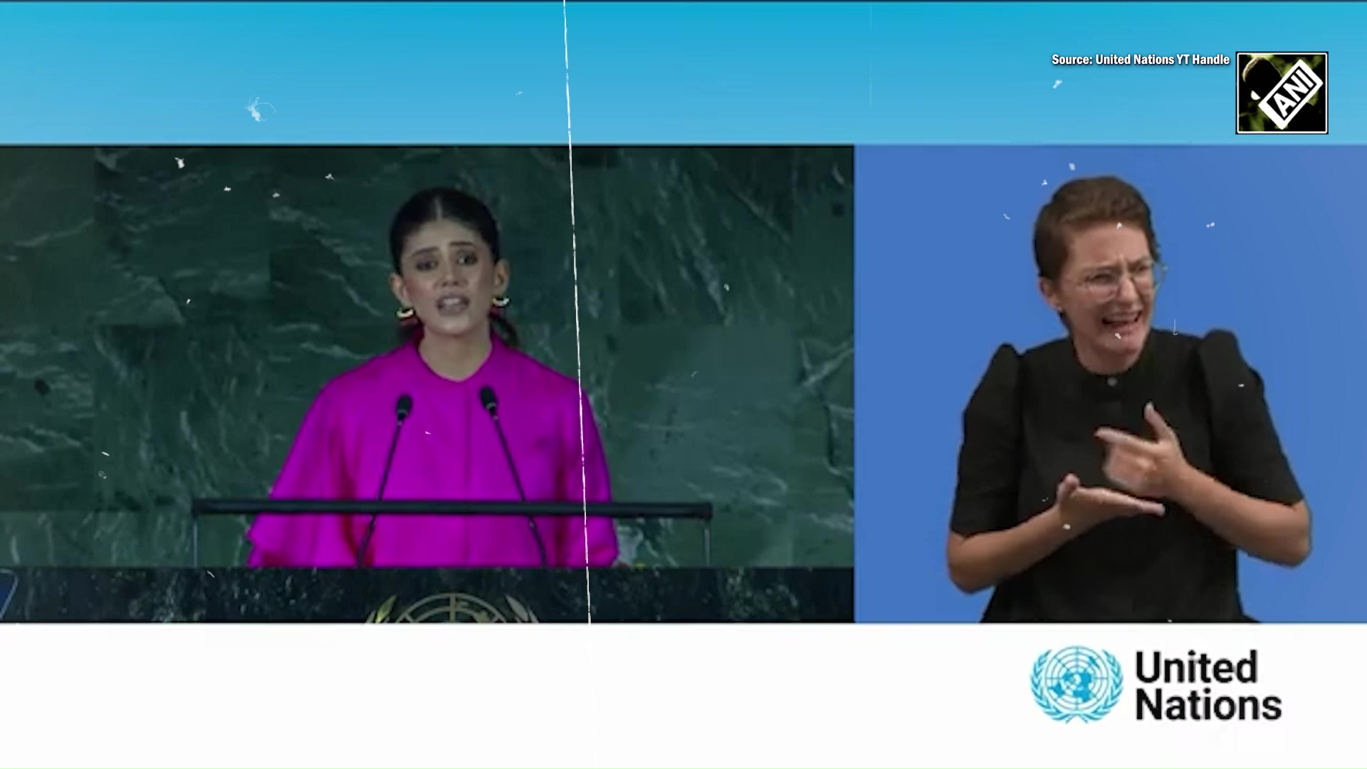 “We matter, our voice matters…” UNDP India Youth Champion Sanjana’s powerful message at UN Summit