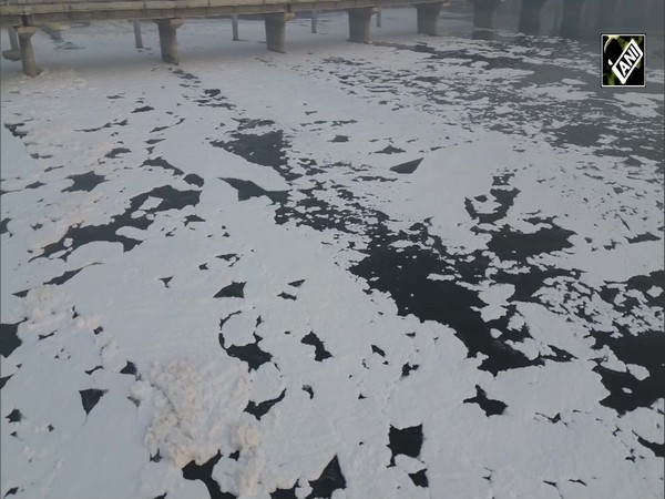 Delhi’s Yamuna river overflowing with toxic foam as pollution levels soar