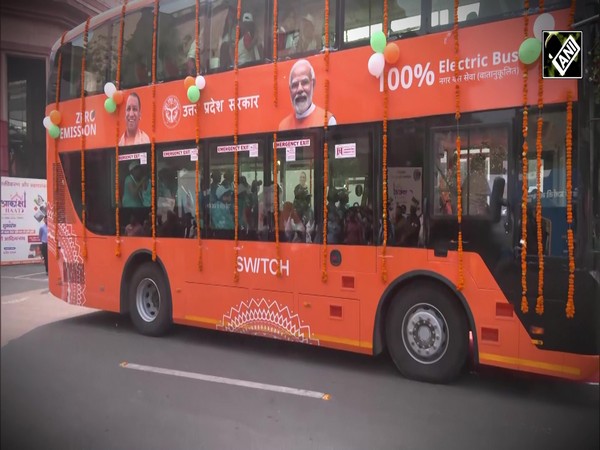 CM Yogi flags off UP’s first double-decker EV bus and inaugurates several events in Lucknow