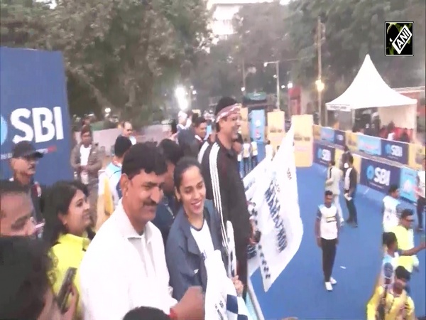 Bihar: Ace Shuttler Saina Nehwal participates in Marathon for 'Nasha Mukt Bihar' in Patna