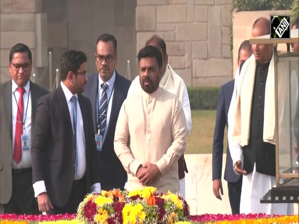 Sri Lankan President Anura Kumara Dissanayake pays tribute to Mahatma Gandhi at Rajghat in Delhi