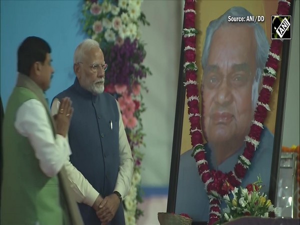 PM Modi pays tribute to former PM Atal Bihari Vajpayee on his 100th birth anniversary