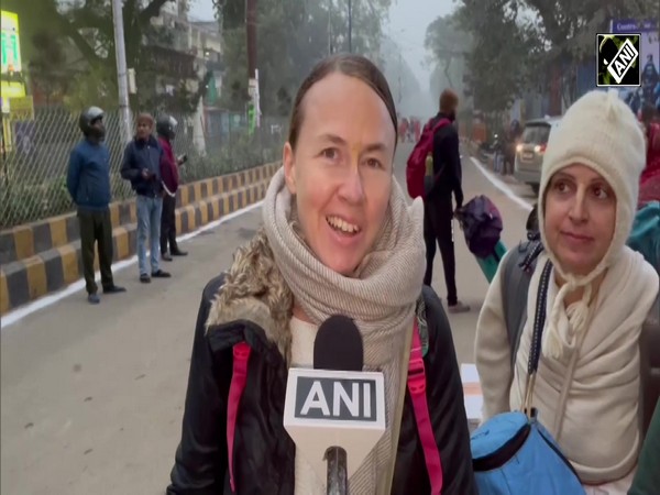 “Good sign for Hindu nation….” German Devotee at Maha Kumbh speaks on Sanata Dharma