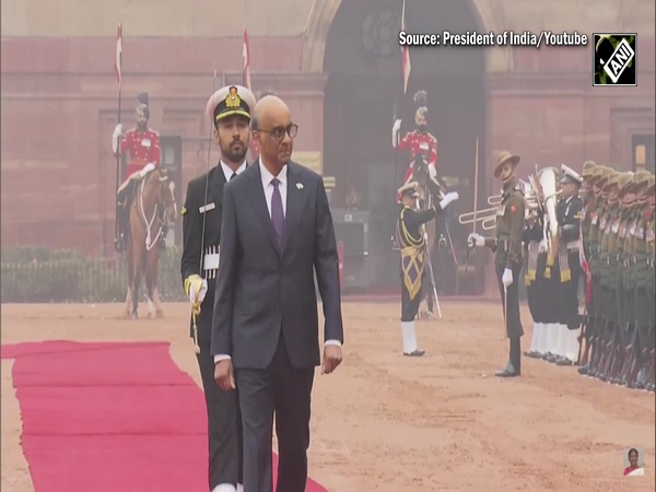 Singapore Prez Tharman Shanmugaratnam receives ceremonial welcome at Rashtrapati Bhavan