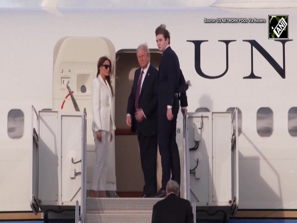 President-elect Donald Trump is set to arrive in Washington, departs from Florida with wife and son