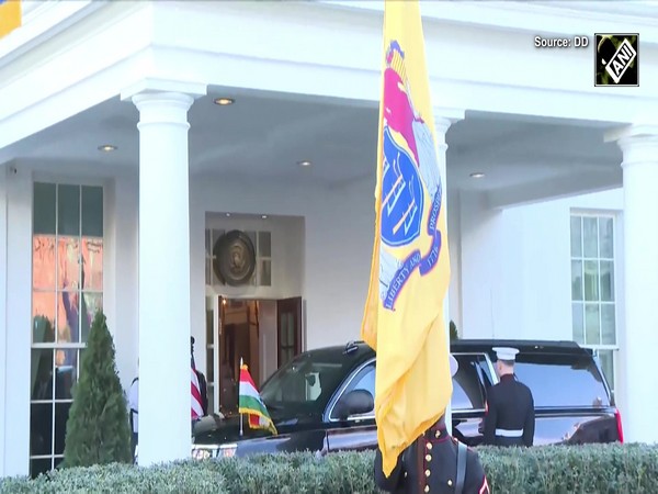 Prime Minister Narendra Modi arrives at The White House to meet President Donald Trump