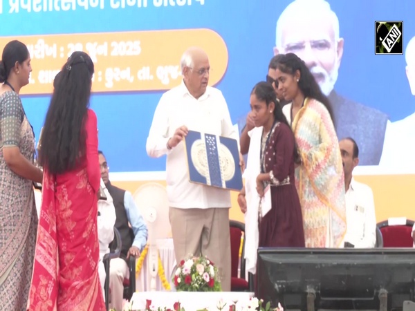 Gujarat CM Bhupendra Patel attends 'Kanya Kelavani' festival, School Entrance Festival 2025