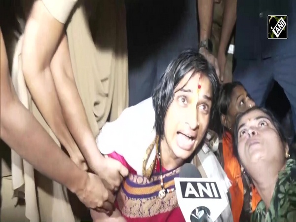 BJP leader Madhavi Latha detained during Protest in Hyderabad over alleged demolition of temple