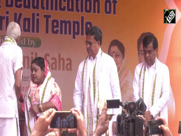 Tripura CM Manik Saha attends inauguration of renovated Tarasundari Moth