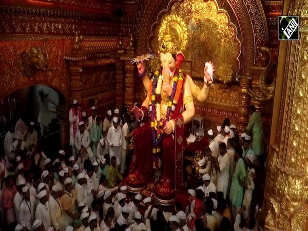 Devotees throng streets as colours, chants, dhol beats fill air during farewell of Lalbaugcha Raja