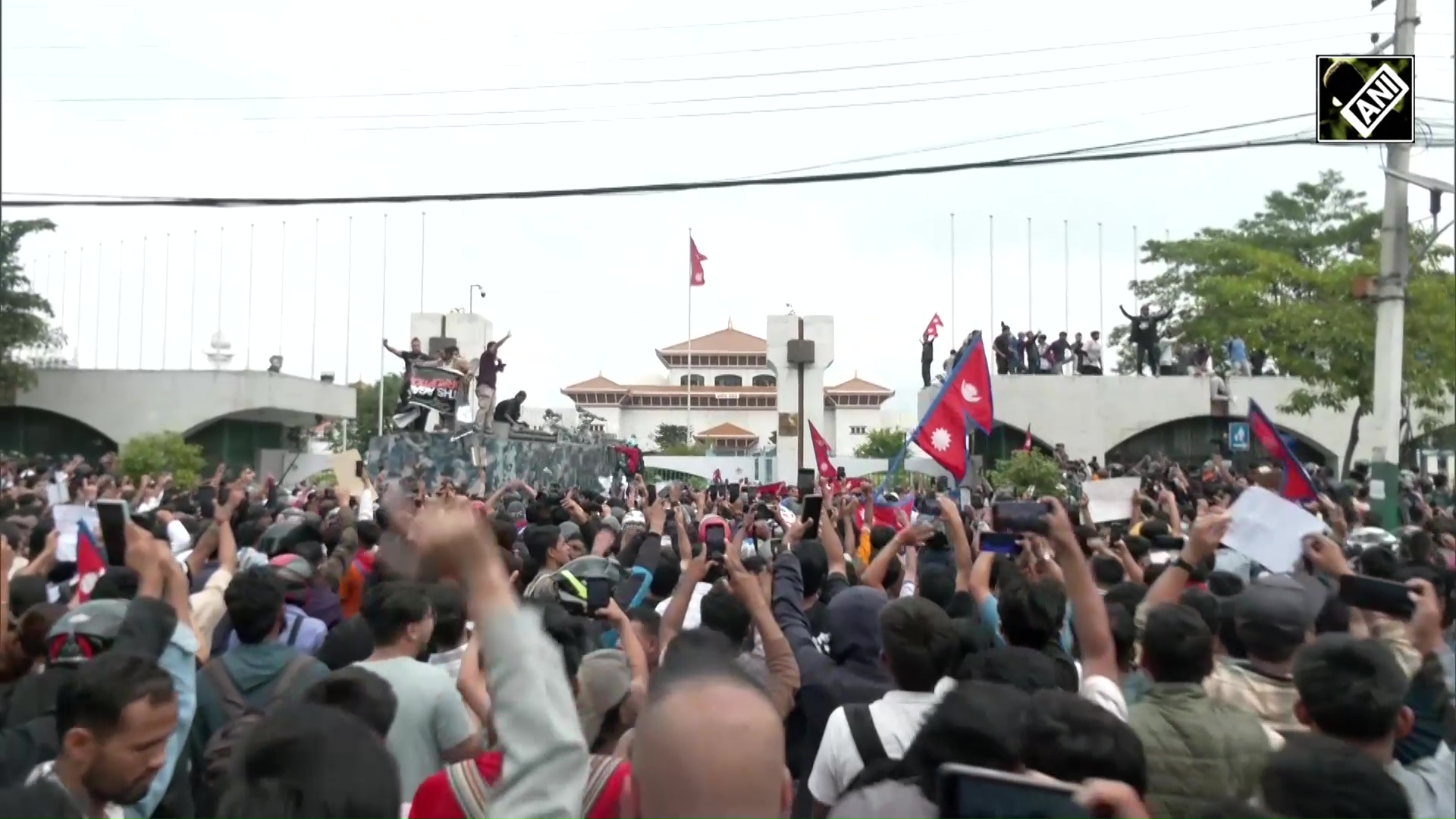 Nepal on edge after massive protest hits Kathmandu, leaving roads littered with debris