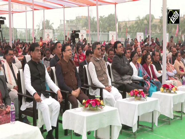 Tripura CM Manik Saha attends closing ceremony of Sansad Khel Mohotsav in Agartala