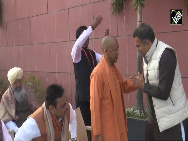 Watch: Parvesh Varma touches UP CM Yogi Adityanath’s feet at BJP HQ in Delhi