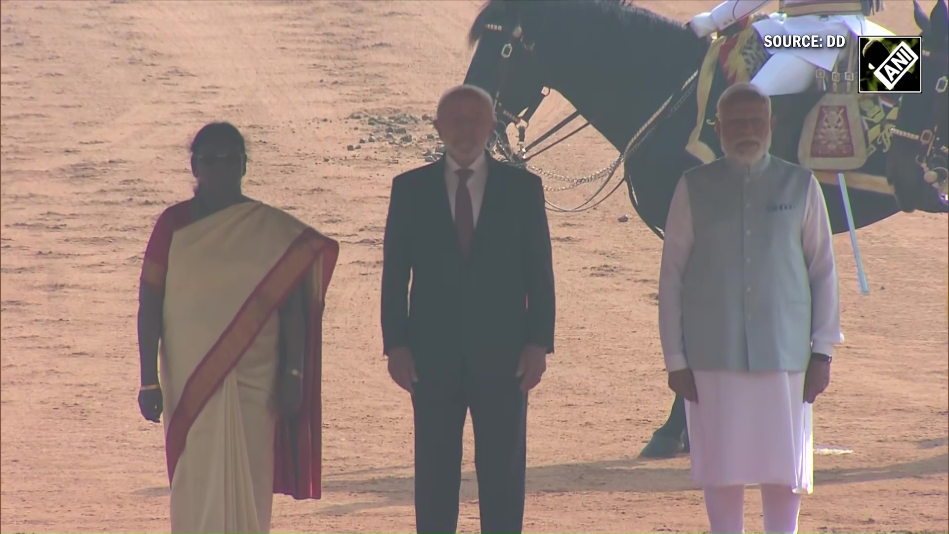 Brazilian Prez lula gets grand welcome at Rashtrapati Bhavan, PM Modi, President Murmu lead ceremony