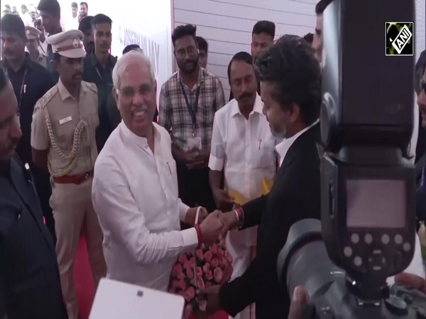TVK Chief Vijay welcomes Tamil Nadu Governor at Chennai stadium ahead of CM oath ceremony