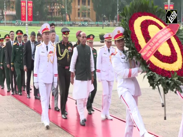 RM Rajnath Singh pays homage to founding father of Vietnam, President Ho Chi Minh, at Mausoleum