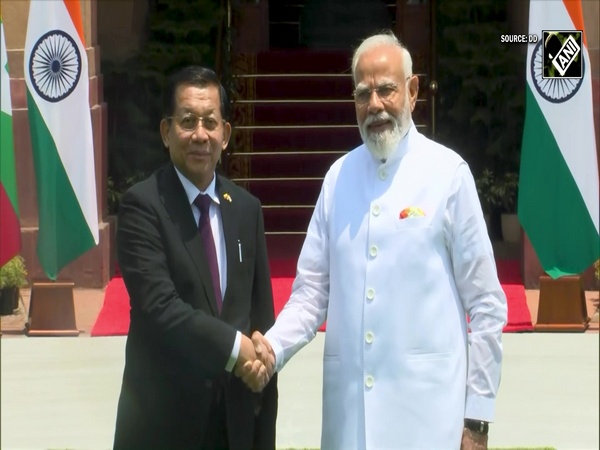 PM Modi welcomes Myanmar President Min Aung Hlaing on landmark first visit to India