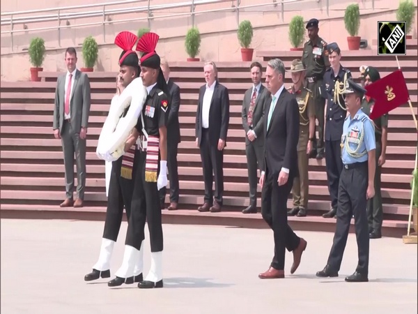Australian Defense Minister Richard Marles pays tribute at the National War Memorial