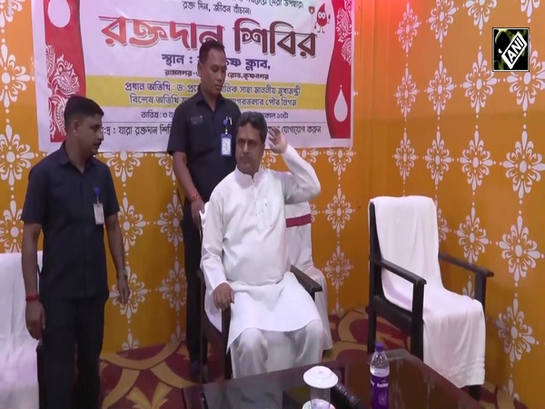Tripura CM Manik Saha attends blood donation camp, praises donors for lifesaving contribution