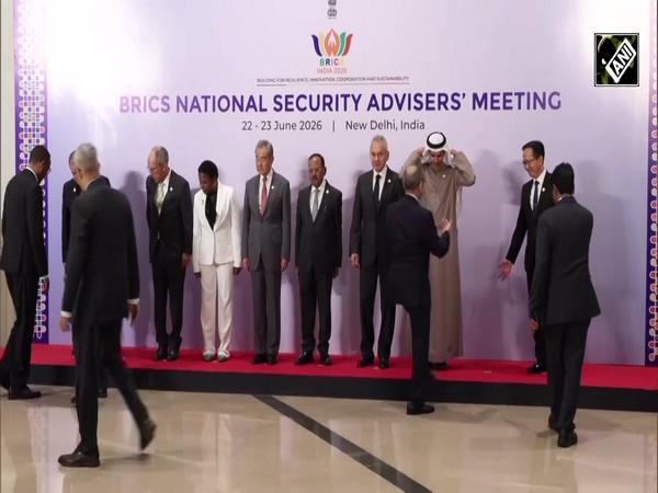 Watch! Leaders pose for a group photograph at the 16th BRICS National Security Advisers' Meeting