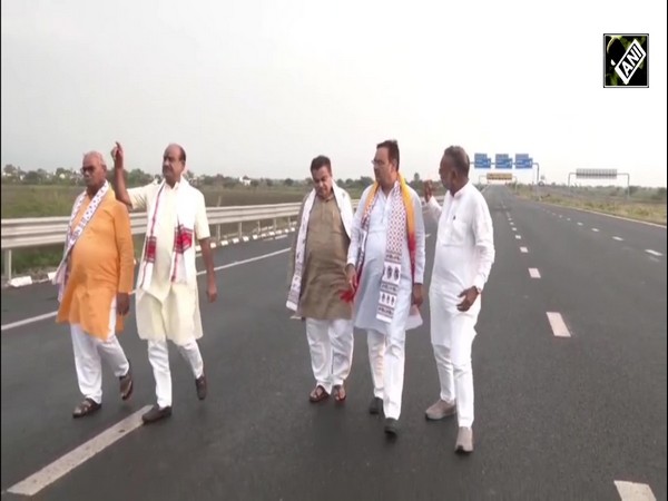 LS Speaker Om Birla, Rajasthan CM Bhajanlal Sharma inspect Delhi-Vadodara Expressway