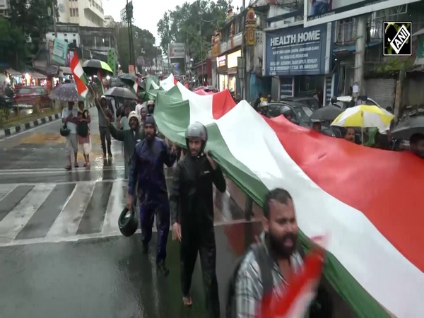 Students take out Tiranga Yatra in Ranchi amid heavy rain in Jharkhand protest against Hemant Soren