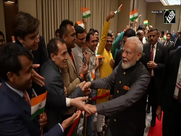 M Modi greets members of Indian diaspora amid ‘Modi Modi’ Chants at hotel in Tashkent, Uzbekistan