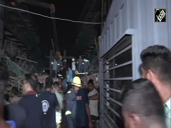 Portion of under-construction building collapses in Gandhinagar; rescue efforts underway