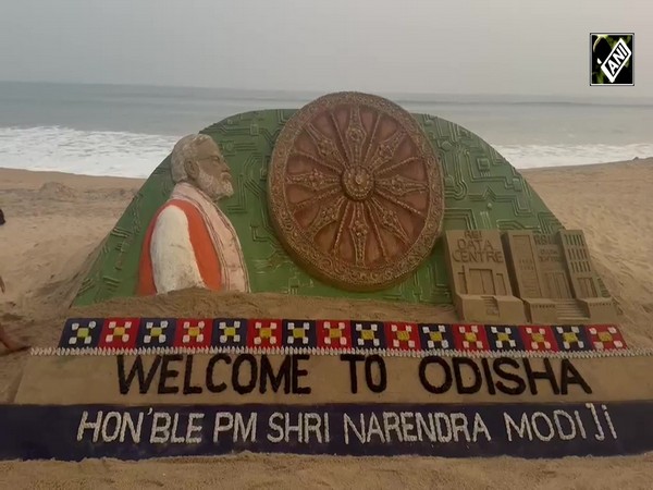 Sand Artist Sudarsan Pattnaik creates 8-foot sand sculpture to welcome PM Modi ahead of Odisha visit